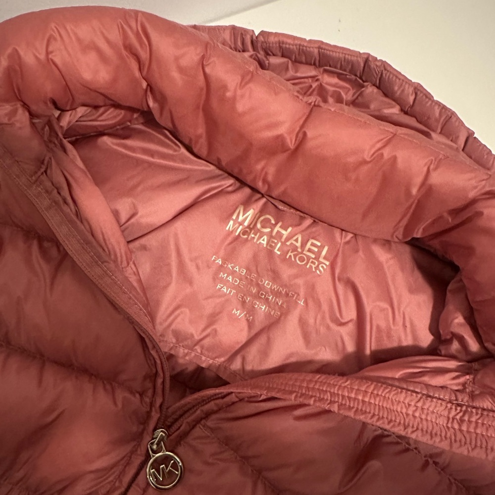 🧥 Michael Kors Blush Light Puffer Coat - Picture 4 of 6